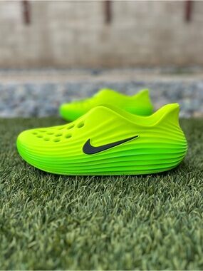 Nike Reactx Rejuven8 Sneaker Neon Green Slip-On Foam Swoosh Size 12 HV5060-300